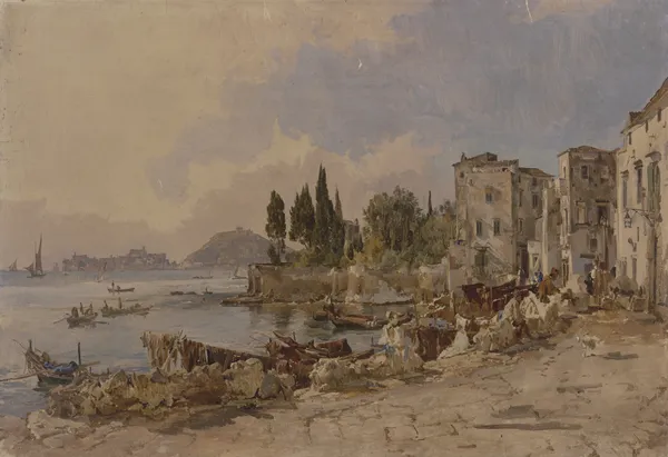 Molo di Gaeta av Johann Nepomuk Rauch