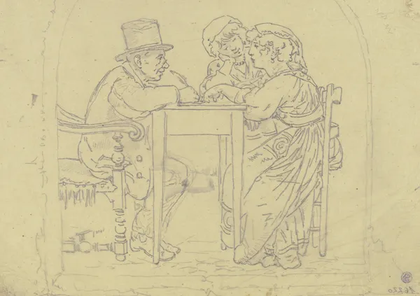 Zwei Italienerinnen beim Schreiber av Johann Nepomuk Rauch