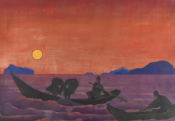 And We Continue Fishing From The Series Sancta av Nicholas Roerich