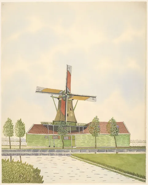 Molen De Koperslager, Zaandijkerwegje av Johannes Nicolaas Eijman