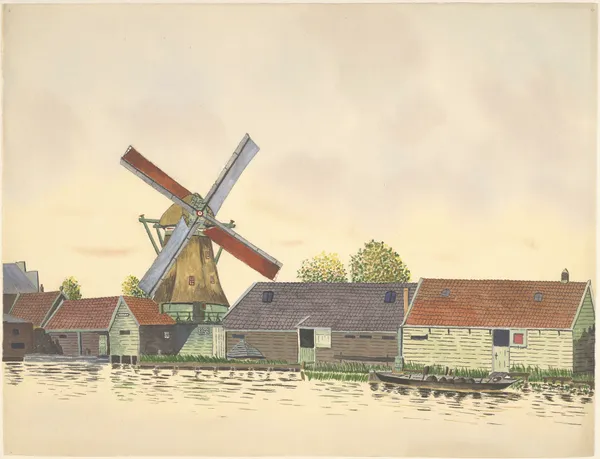 molen; oliemolen (later pelmolen) Het Vool of Het Jonge-Vool, Zaandijkerwegje, in 1930 verbrand av Johannes Nicolaas Eijman