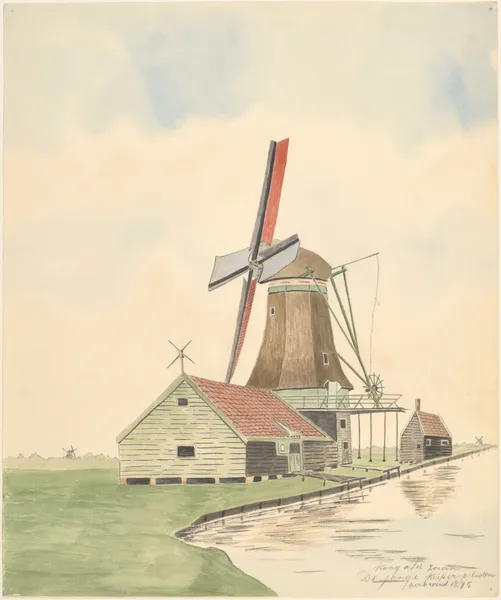 molen; pelmolen De Jonge-Kuiper av Johannes Nicolaas Eijman