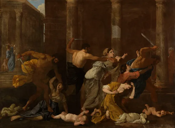 Le Massacre des Innocents av Nicolas Poussin