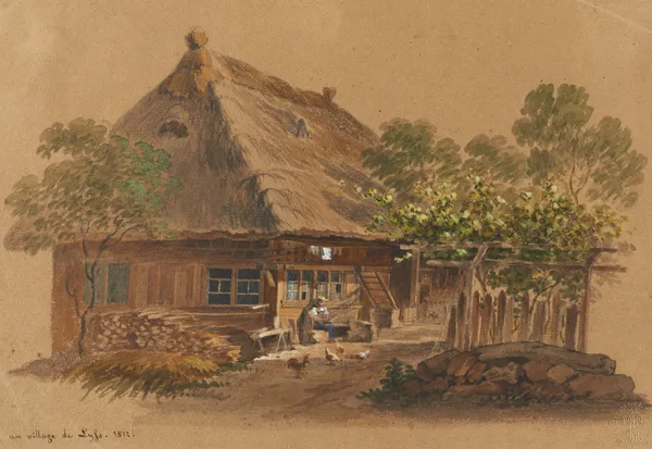 Au village de Lyss av Franz Niklaus König