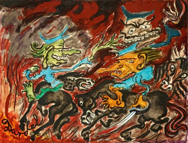 Dödens husarer av Nils Dardel