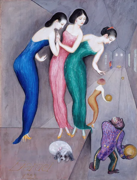 Dreams and Fantasies no.1 (The Skittle Alley) av Nils Dardel