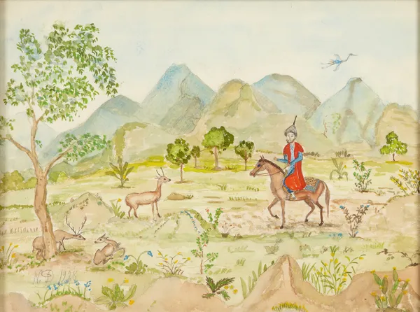 Landskap med ryttare av Nils Dardel