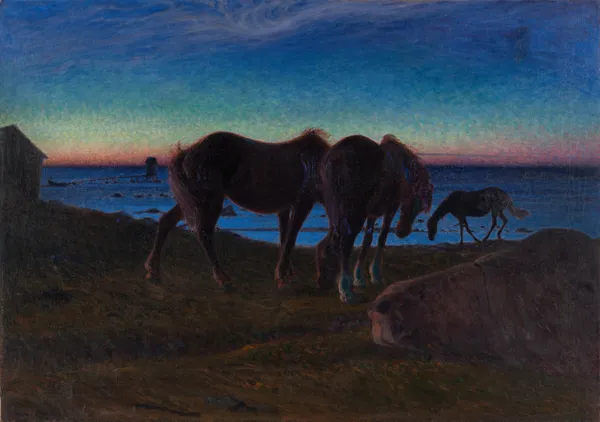 Grazing by the Shore av Nils Kreuger