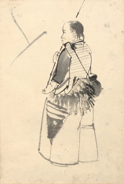 Dancer in a Fisherman’s Costume av Kōno Bairei