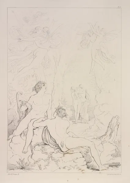 Compositions from Shelley’s Prometheus unbound Pl.5 av Sir Joseph Noel Paton