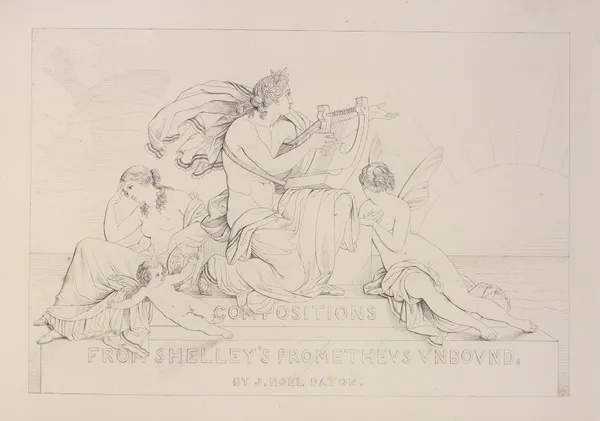 Compositions from Shelley’s Prometheus unbound – Title page av Sir Joseph Noel Paton