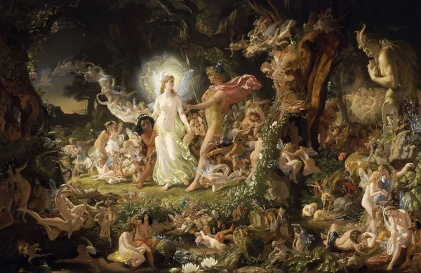 The Quarrel of Oberon and Titania av Sir Joseph Noel Paton