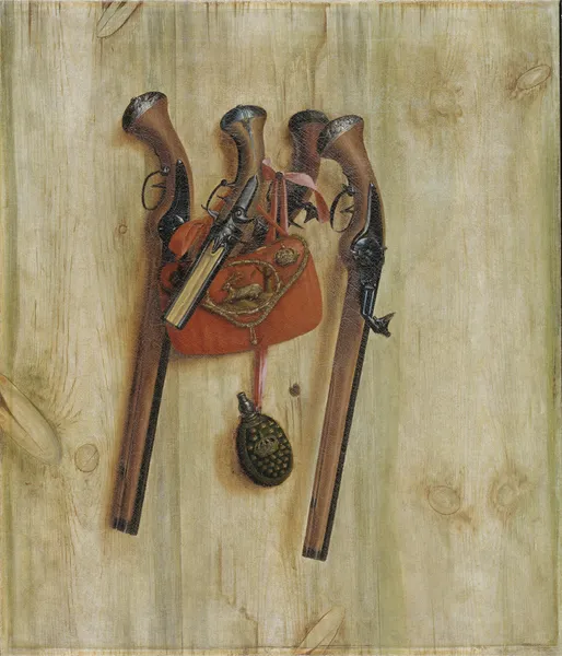 Trompe L’oeil With Pistols av Cornelis Norbertus Gijsbrechts