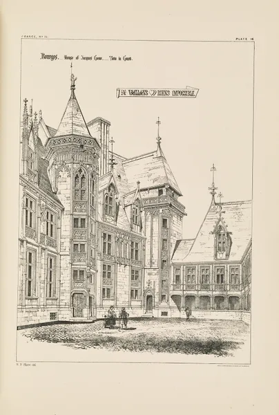 Bourges. Jacques Cœur’s House. View in Court. av Richard Norman Shaw