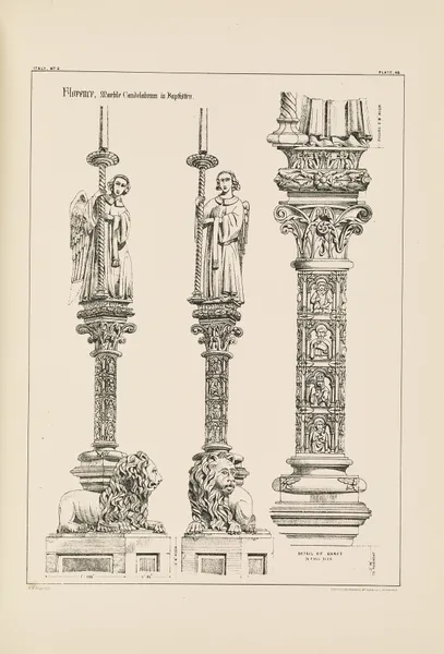 Florence. Marble Candelabrum in Baptistery av Richard Norman Shaw