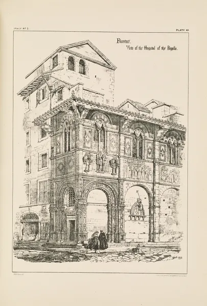 Florence. View of the Hospital of the Bigallo av Richard Norman Shaw