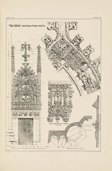 Milan. Cathedral. Interior Doorway of Sacristy, South Aisle av Richard Norman Shaw