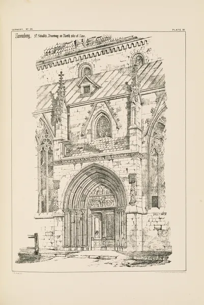 Nuremberg. St. Sebald’s. Doorway on North Side of Nave av Richard Norman Shaw