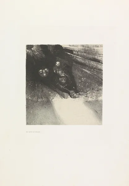 Hideous Larvae av Odilon Redon