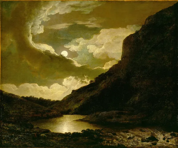 Matlock Tor By Moonlight av Joseph Wright of Derby