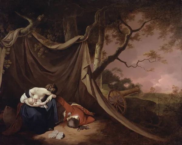 The Dead Soldier av Joseph Wright of Derby