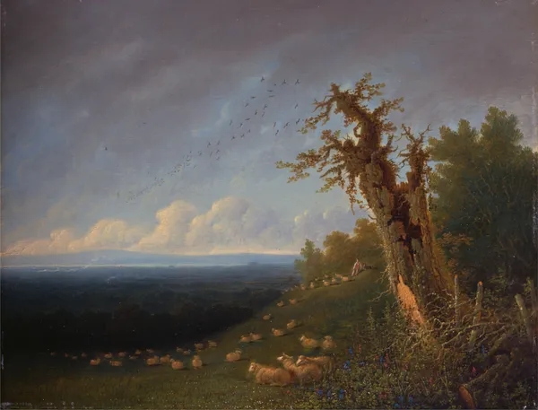 Shepherd Boy on a Hillside av William Turner of Oxford