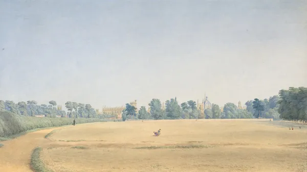 View of University Park looking towards New College, Oxford av William Turner of Oxford