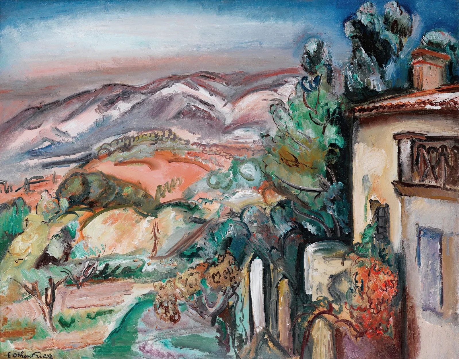 Paysage (Toulon) av Emile Othon Friesz