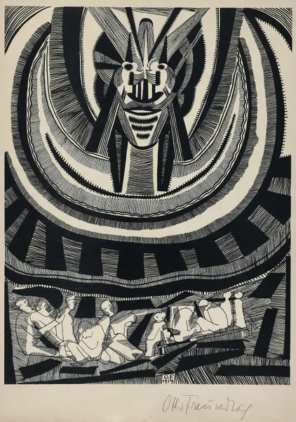 Die Zeichen Pl.6 av Otto Freundlich