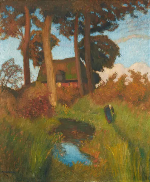 Das alte Haus av Otto Modersohn