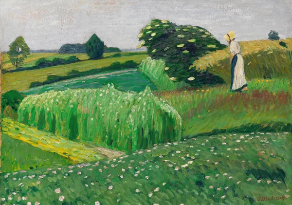 Sommerliche Wiesen bei Fischerhude av Otto Modersohn