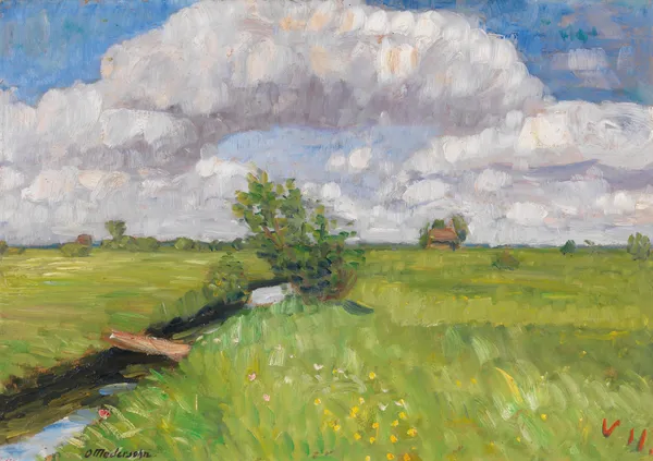 Sommerliche Wümmewiesen av Otto Modersohn