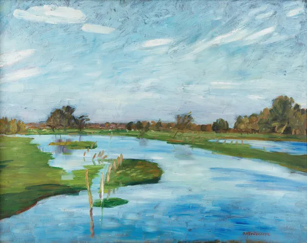 Überschwemmte Wümmewiesen av Otto Modersohn