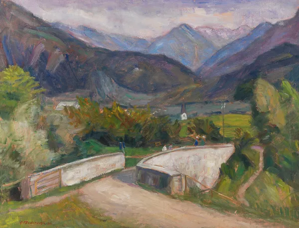 Zillenbachbrücke (Weg nach Gailenberg oberhalb von Hindelang im Allgäu) av Otto Modersohn