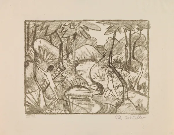 Forest Landscape av Otto Mueller