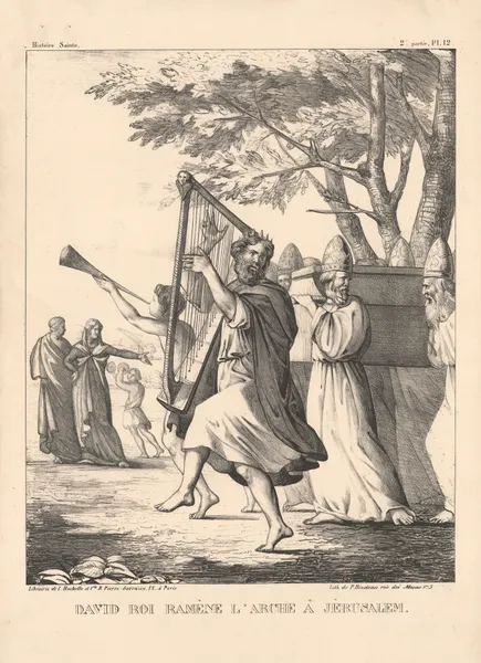 David roi ramene l’arche a Jerusalem av P. Bineteau