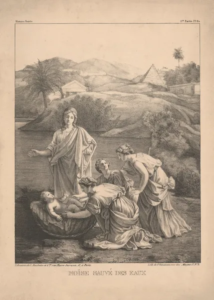 Moise sauve des eaux av P. Bineteau