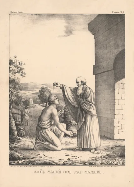 Saul sacre roi par Samuel av P. Bineteau