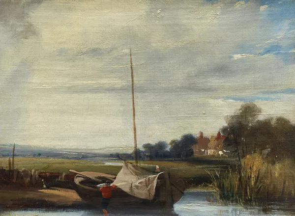A River in Normandy av Richard Parkes Bonington