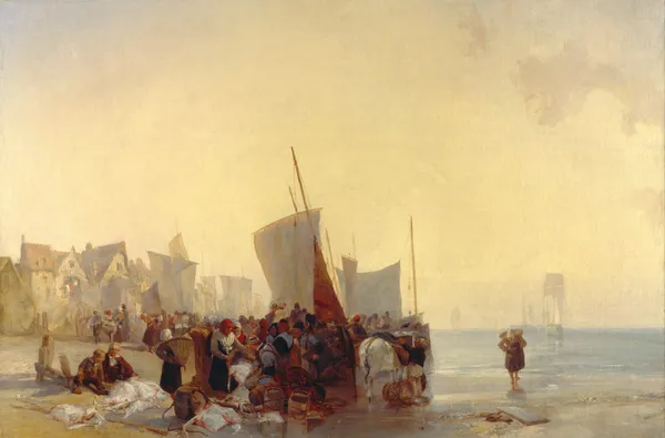 Fishmarket av Richard Parkes Bonington