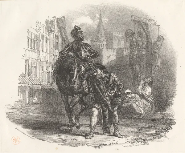 Les Pendus av Richard Parkes Bonington