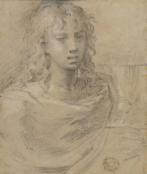 Bust of Saint John the Evangelist av Parmigianino