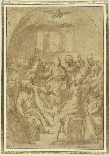 Descent of the Holy Spirit av Parmigianino