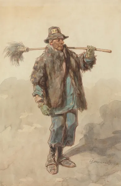 The Street Sweeper (Le Cantonnier) av Paul Gavarni