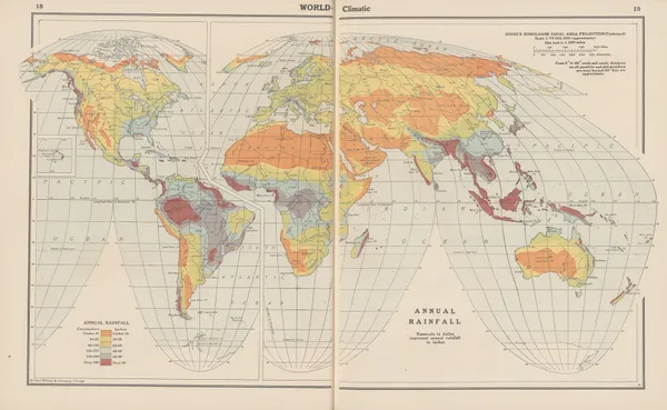 World-Climatic. Annual Rainfall av John Paul Goode