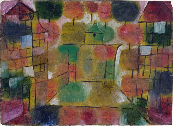 Baum und Architektur–Rhythmen (Tree and Architecture–Rhythms) av Paul Klee