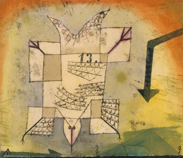 Falling Bird av Paul Klee