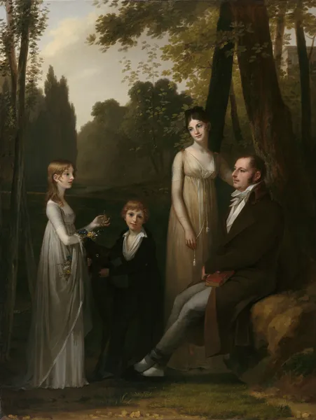 Portrait of Rutger Jan Schimmelpenninck and his Family av Pierre-Paul Prud'hon