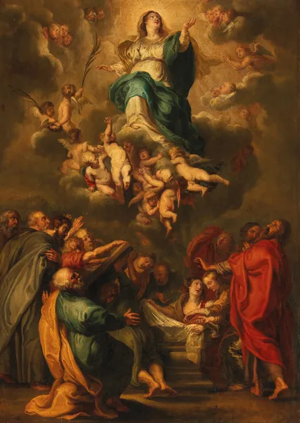 The Assumption of the Virgin av Follower of Peter Paul Rubens