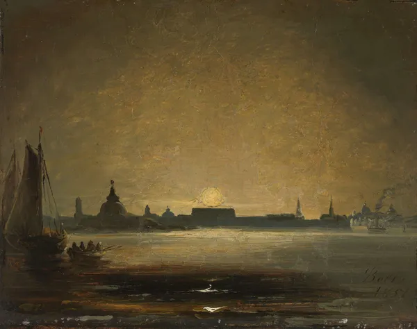 Dresden in Moonlight av Peder Balke